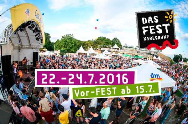 Du entscheidest! - DAS FEST 2016: Wähle einen dieser Liveacts zum Vor-FEST nach Karlsruhe 